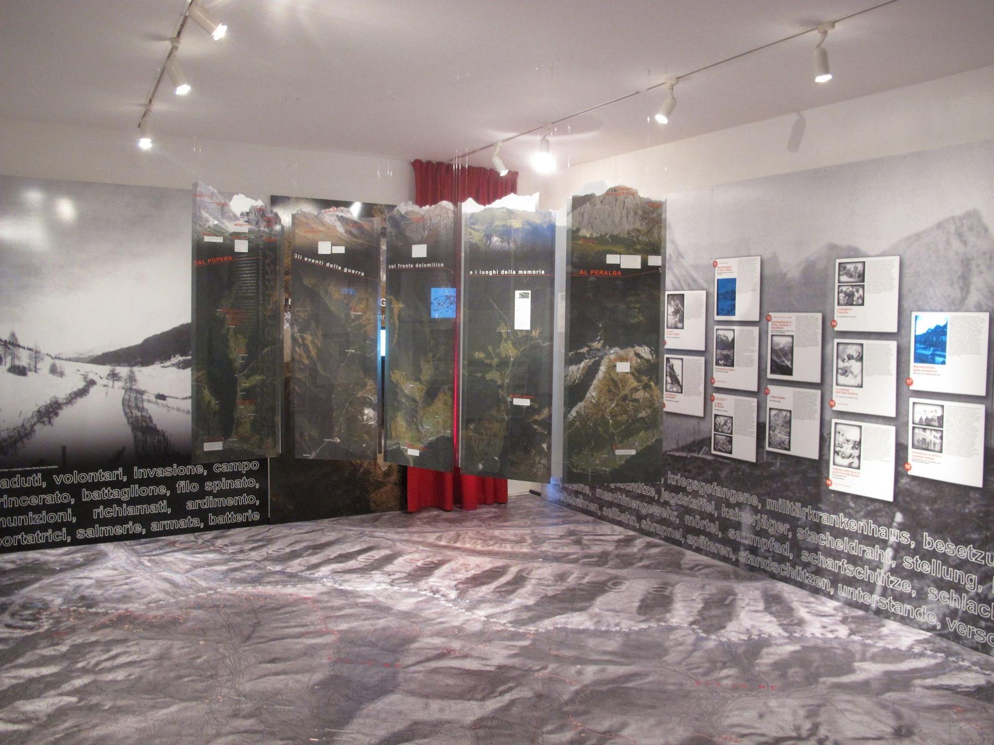 foto della sezione del museo dedicata alla Grande Guerra