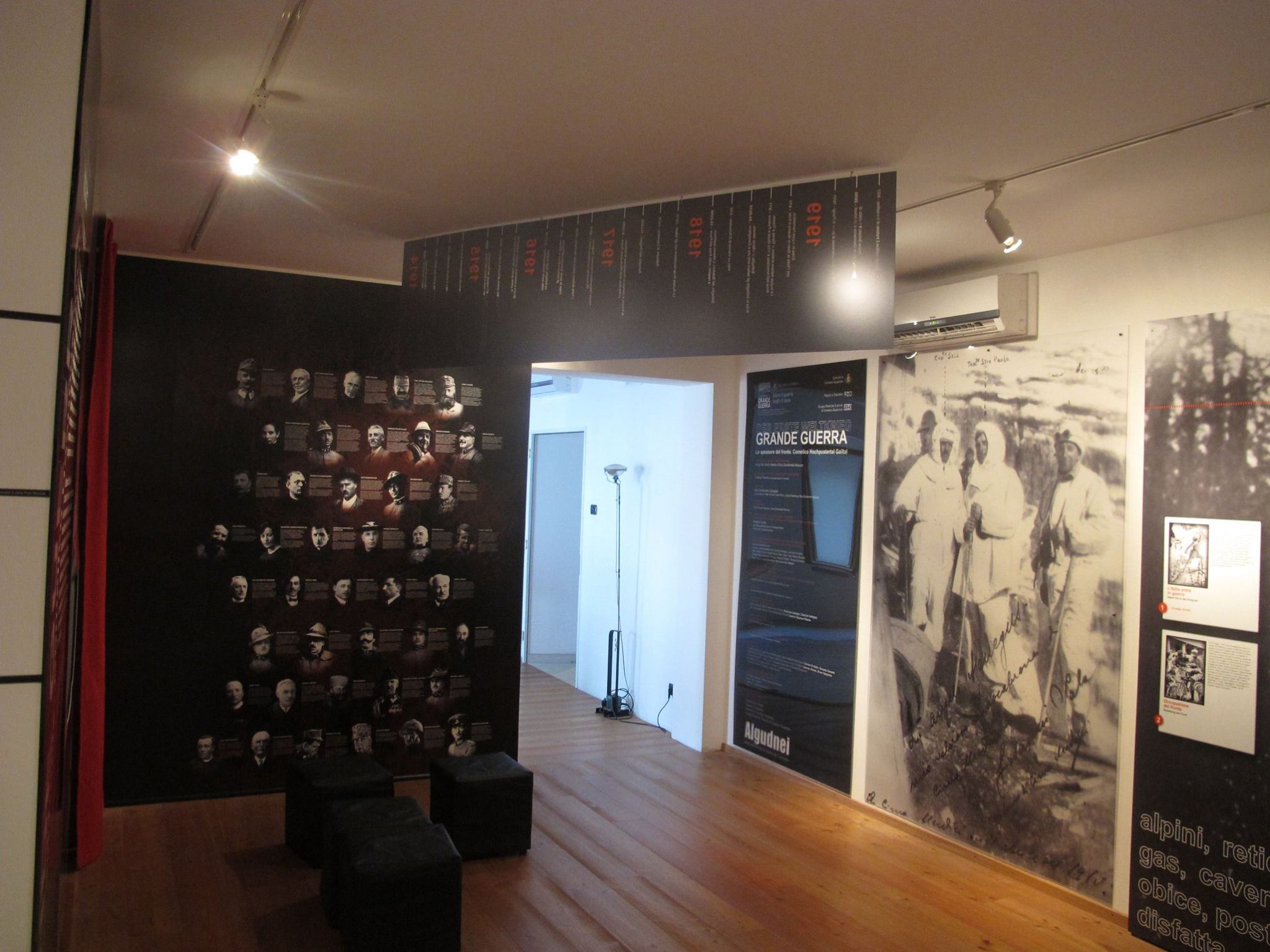 foto della sezione del museo dedicata alla Grande Guerra